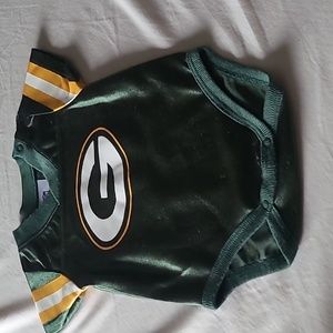 NFL apparel green bay packers baby onesie